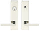 Tokyo Lever, Tubular Entry, Single Cylinder, Left Hand, Polished Stainless Steel
