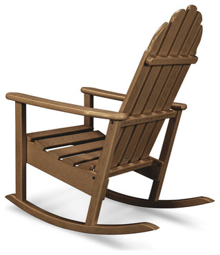 Polywood Classic Adirondack Rocking Chair, Teak