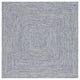 Safavieh Braided BRA201 Rug Machine-Washable, Dark Blue/Ivory, 7' Square