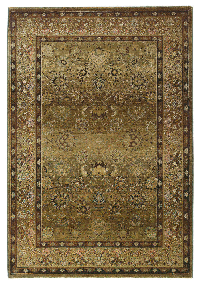 Oriental Weavers Generations Beige/Green Oriental Indoor Area Rug 7'10"X11'
