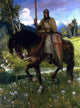 Ferdinand Leeke Parsifal in Quest of the Holy Grail Gallery Wrapped Canvas Print