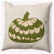 18" x 18" Pumpkin Perfection Indoor/Outdoor Polyester Throw Pillow, Olive