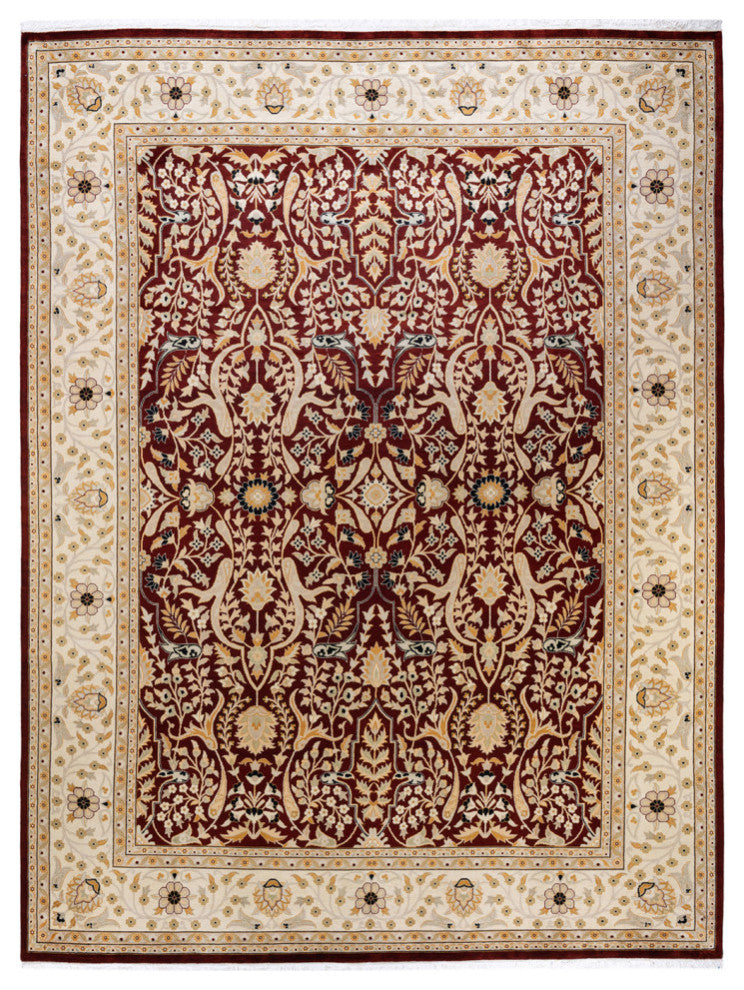 Mogul, One-of-a-Kind Hand-Knotted Area Rug Red, 9'3"x12'2"