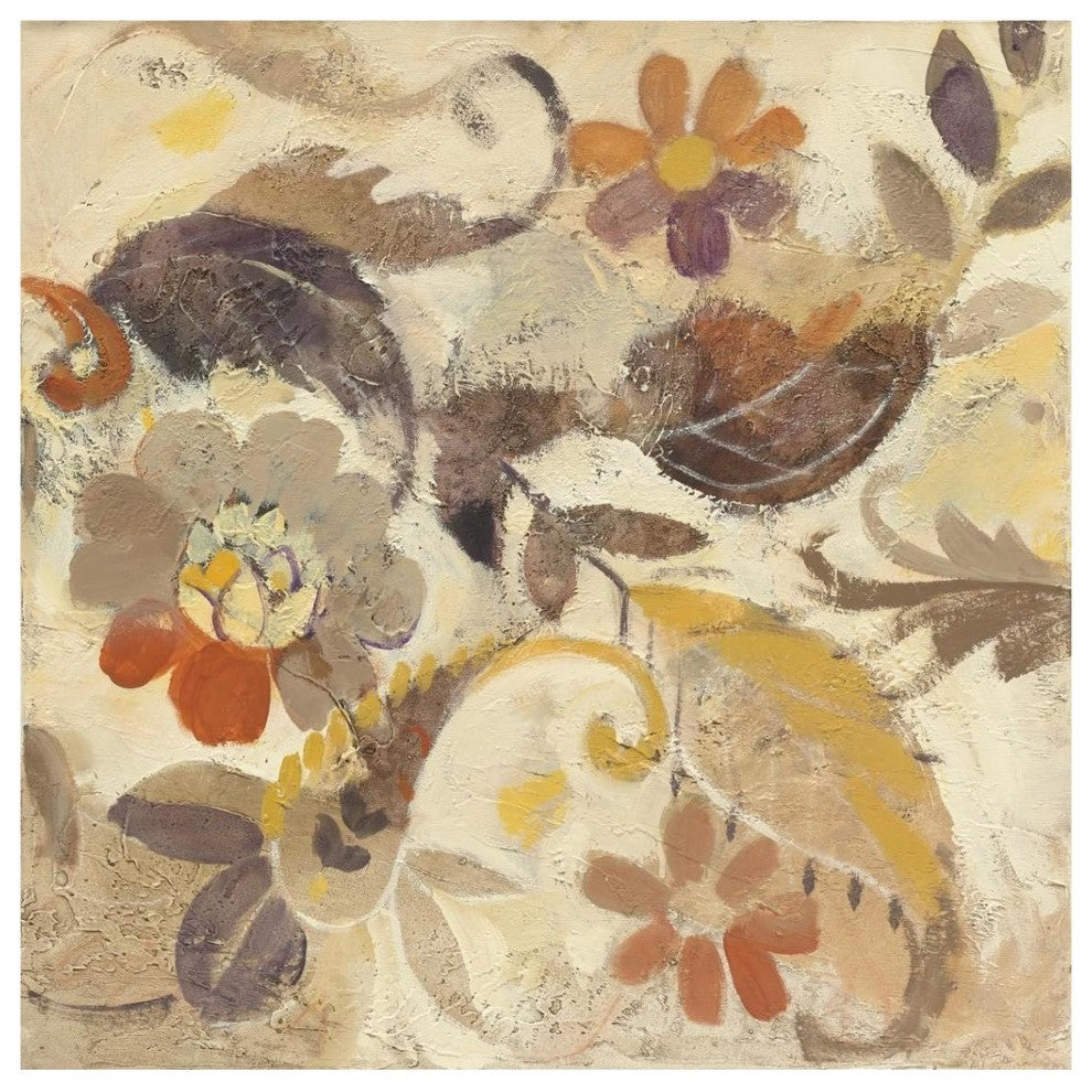 "Fall Paisley I" Digital Paper Print by Albena Hristova, 38"x38"