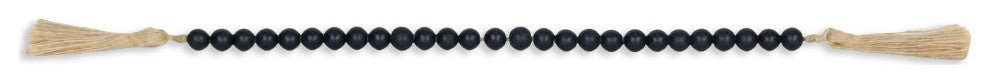 Akaida Dark Blue Wooden Bead Tassel Decor