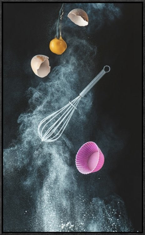 "Kitchen Mess" Framed Canvas Giclee by Dina Belenko, 19x31"