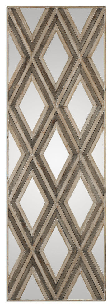 Uttermost - 04116 - Wall Mirror - Tahira - Ivory And Chestnut Gray