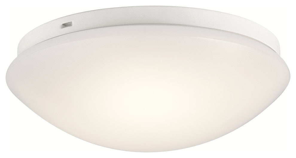 Kichler Ceiling Space 1 Light LED Flush Mount in White