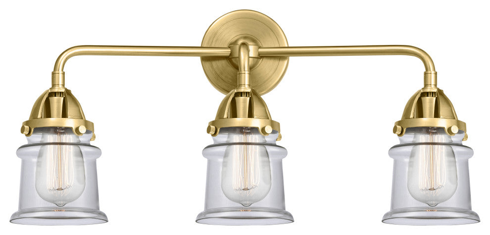 Innovations 288-3W-SG-G182S-LED Canton 3 Light 23.25 Vanity Light, Satin Gold