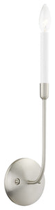 LIVEX LIGHTING 46061-91 1 Light Brushed Nickel Wall Sconce