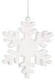 Vickerman 36" White Outdoor Glitter Snowflake, White