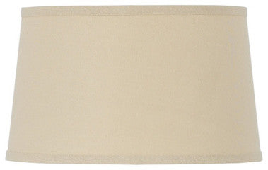Drum Hardback Linen Shade, Beige Finish, Beige