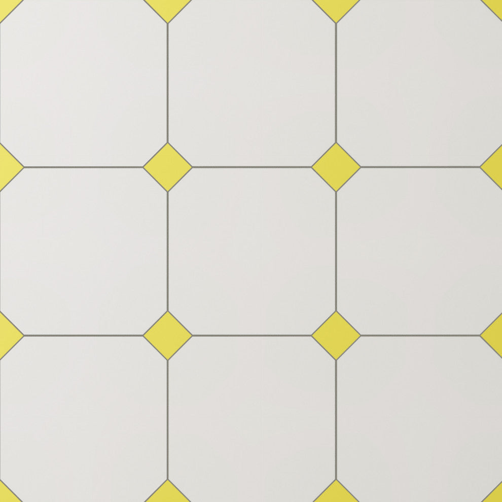 Vaudeville Octagon Nacar, Taco Lima Porcelain Floor/Wall Tile