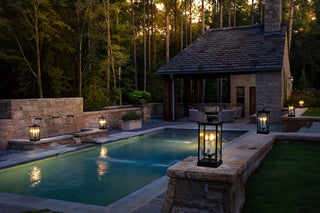 Hinkley Weymouth Medium Pier Mount Lantern 12V, Oil Rubbed Bronze