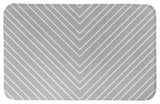 Gray Chevron 34x21 Bath Mat
