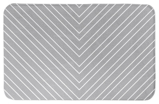 Gray Chevron 34x21 Bath Mat