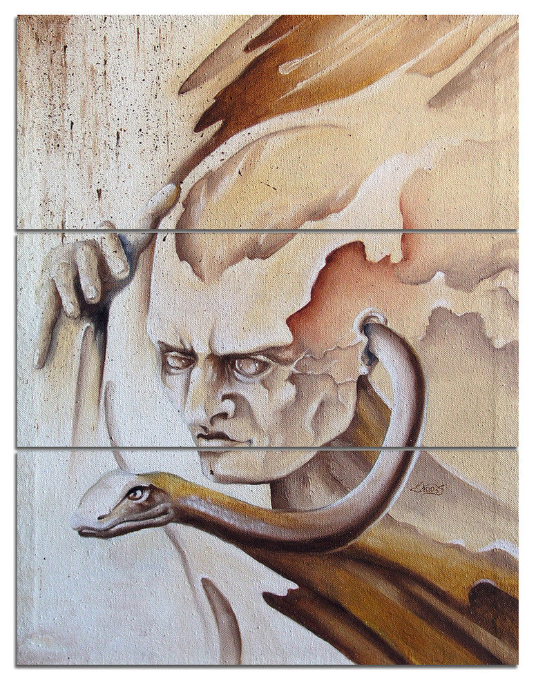 "Voice Inside" Digital Metal Wall Art, 3 Panels, 28"x36"