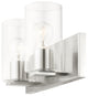 Livex Lighting Zurich 2 Light Brushed Nickel Vanity Sconce