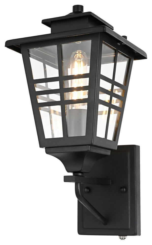 Home Living 7" Outdoor Wall Sconce, Black
