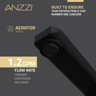 2-Handle 3-Hole Widespread Bathroom Faucet, Matte Black and Chrome