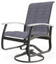 Belle Isle Sling Outdoor Swivel Rocker, Storm/Warm Gray