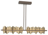 Hildene Large LED Pendant, Bronze Finish, Soft Gold Accent