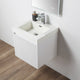 Floating Bathroom Vanity with Sink, Wall Mounted Vanity, White, 20'' W/ Sink