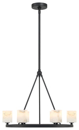 Crystorama Lighting Group ARA-10264-ST Aragon 6 Light 23"W LED - Matte Black