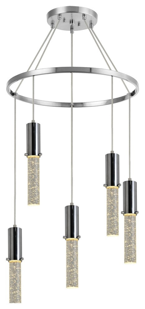 Woodbridge Lighting Pixie 5-Light Pendant Chandelier, 21"D