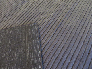 8"x10" Hand Loomed Brown Oriental Rug Bamboo Silk Modern