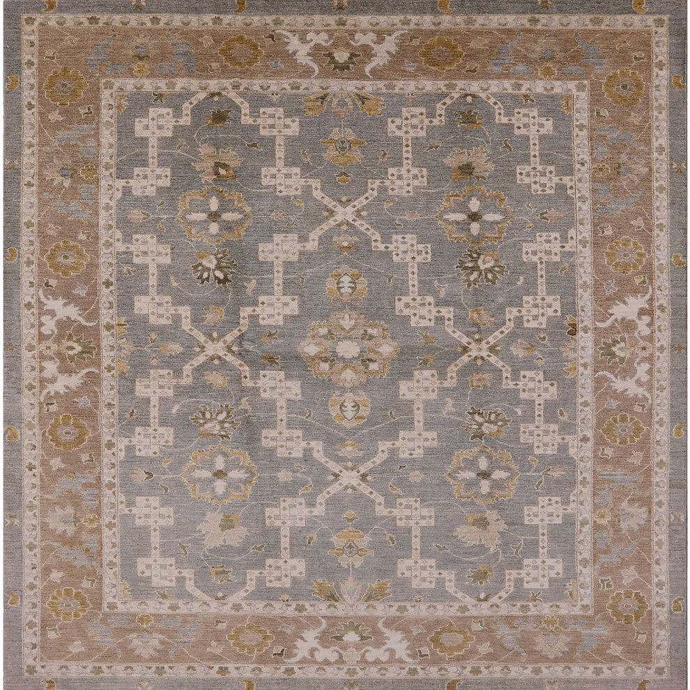 Ahgly Company Indoor Square Mid-Century Modern Area Rugs, 8' Square