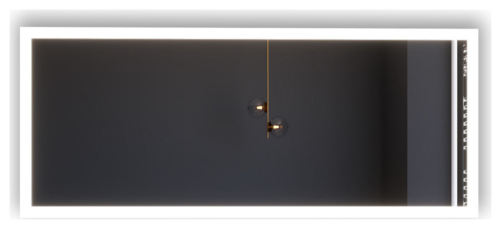 Smart Angelina Dimmable LED Bathroom Mirror with Voice Control, 72" x 30"