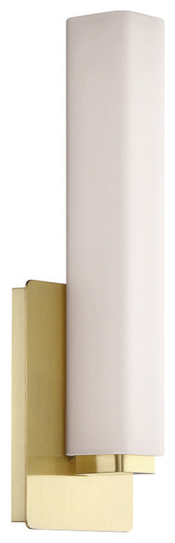 Vogue 15" LED Wall Sconce 2700K, Brushed Brass