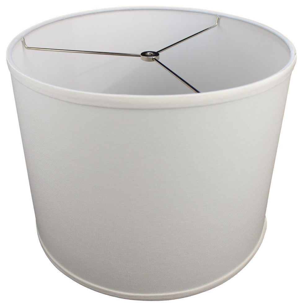 Fenchel Shades, 14"x14"x11" Spider Attachment Drum Lamp Shade, Linen