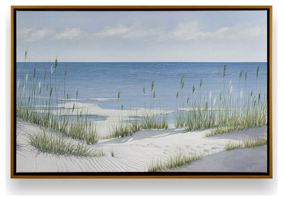 "Sandy Whispers" - A Serene Coastal Dance