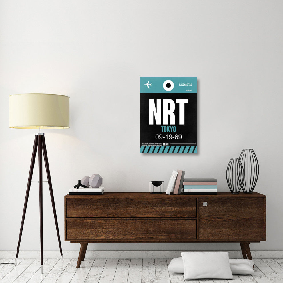 "NRT Tokyo Luggage Tag 2" Fine Art Print