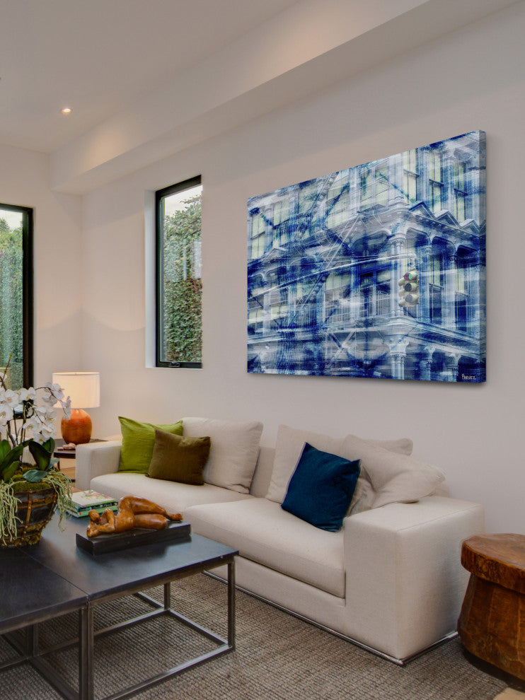"Green Light" Print on Canvas, 45"x30"