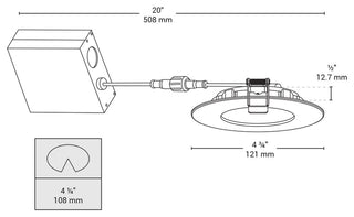 Disk Slim 4.25" White Integrated LED Recessed Kit