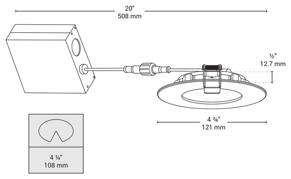 Disk Slim 4.25" White Integrated LED Recessed Kit