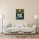 "YUL Montreal Luggage Tag 1" Fine Art Print