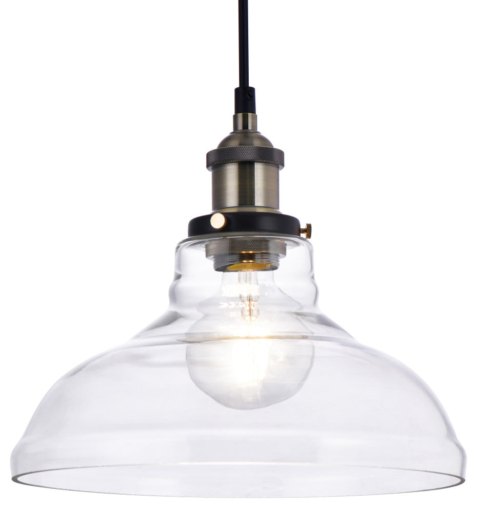 Lazzur Blavet 1 Light 11" Matte Black Pendant