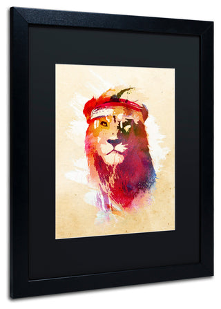 Robert Farkas 'Gym Lion' Matted Framed Art