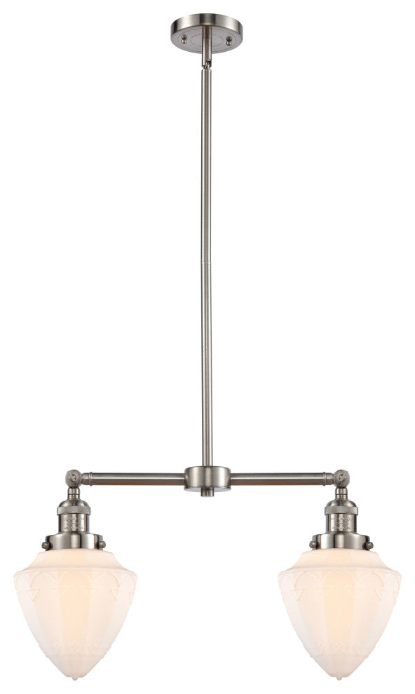 Innovations 209-SN-G661-7-LED 2 Light Island Light, Brushed Satin Nickel