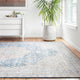 Blue Tangerine Printed Polyester Layla Area Rug by Loloi II, 3'-6"x5'-6"