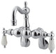 Kingston Brass Adjustable Center Wall Mount Tub Faucet, Polished Chrome