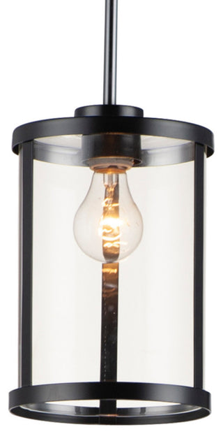 Maxim 25252CL Sentinel 7"W Mini Pendant - Black