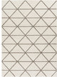 Well Woven Serenity Dulce Modern Geometric Triangles Ivory Area Rug SE-142