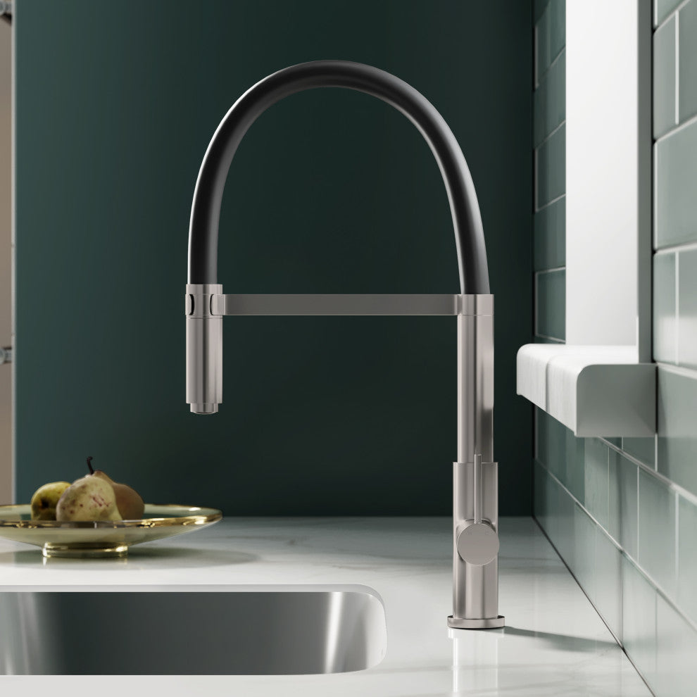 Troyes Single Handle, Pull-Down Kitchen Faucet, Brushed Nickel