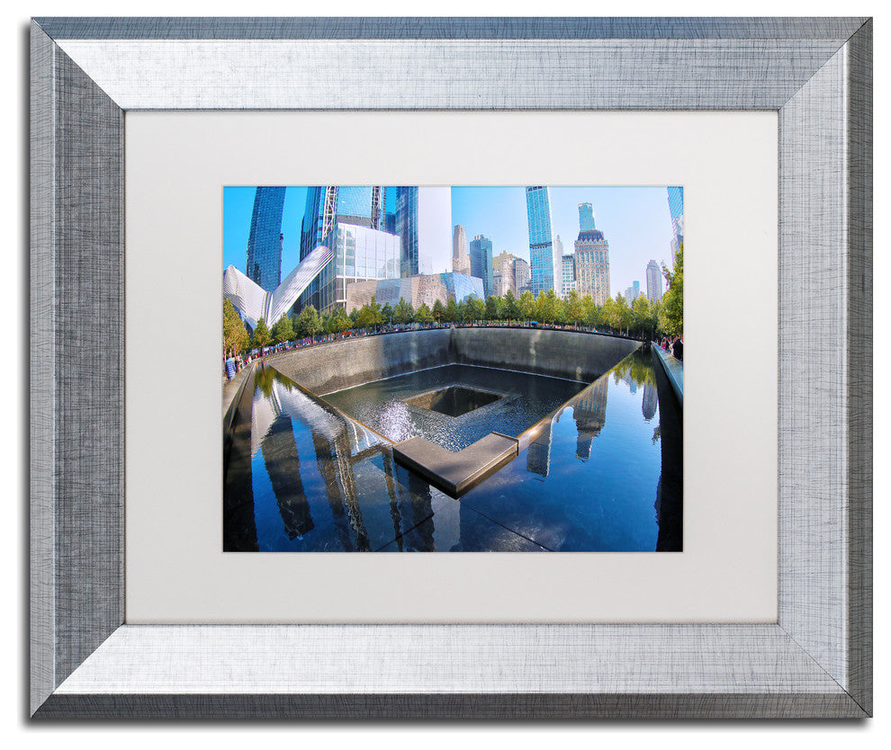 CATeyes '911 Memorial' Matted Framed Art, Silver Frame, White Mat, 14x11