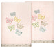 Linum Home Textiles 100% Turkish Cotton MARIPOSA 2PC Embellished Hand Towel Set